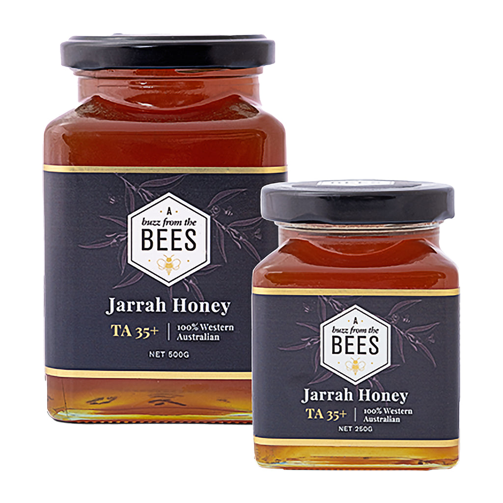 Jars of Jarrah Honey TA 35+, best honey in the Philippines