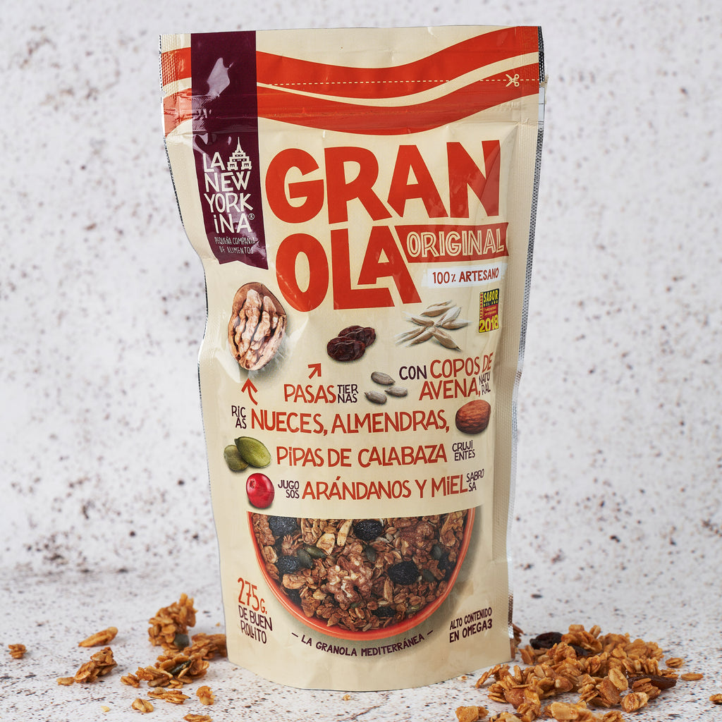 A pack of La Newyorkina Original Granola for delivery