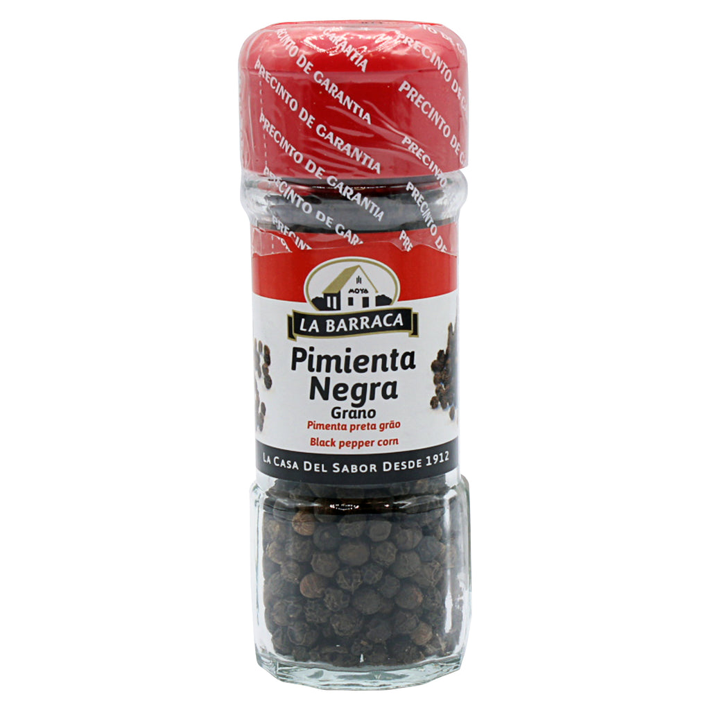 A bottle of La Barraca Black Pepper Grain in 40g from the healthy food grocery
