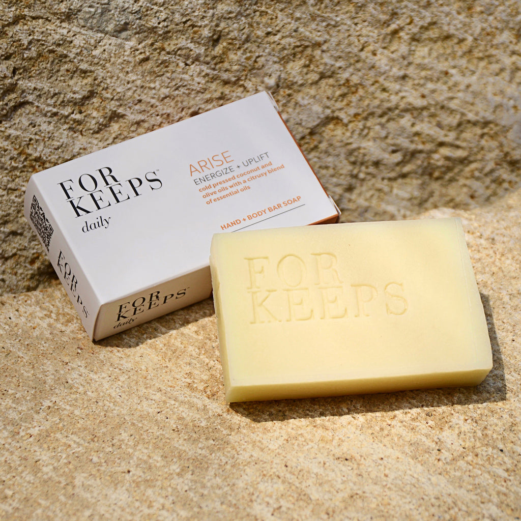 For Keeps Arise hand and body bar soap 