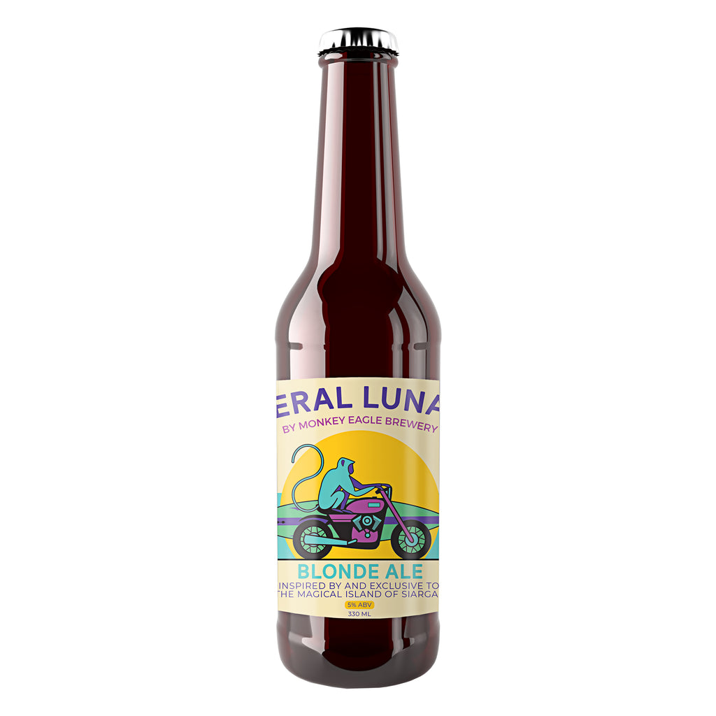 A bottle of Monkey Eagle Beer General Luna Ale 330ml