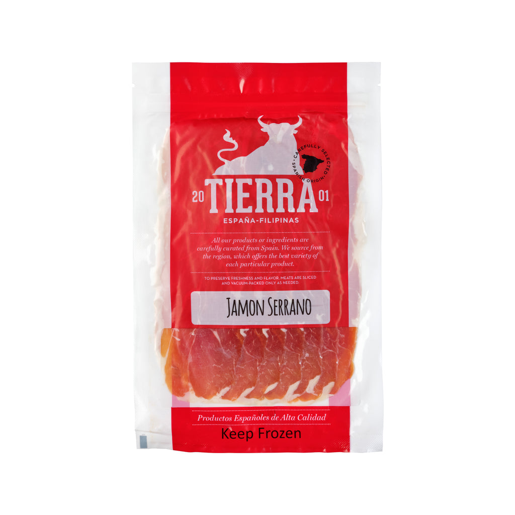 A pack of Tierra de Espana Jamon Serrano 100g