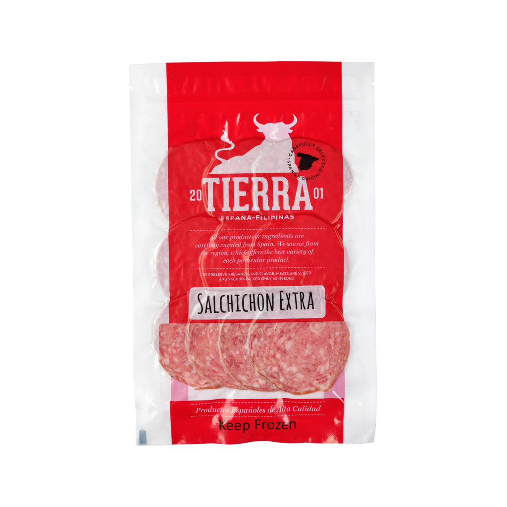 A pack of Tierra de Espana Salchichon Extra 100g