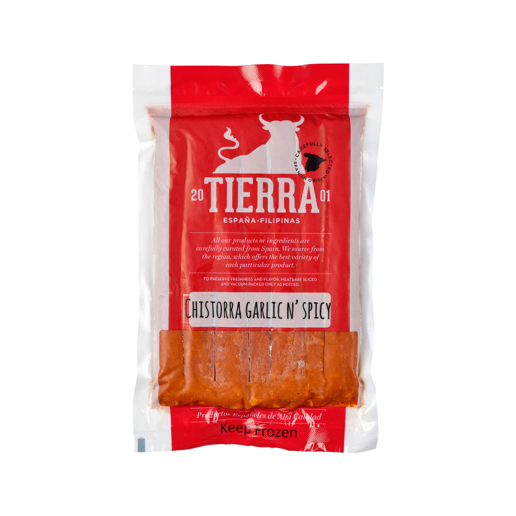 A pack of Tierra de Espana Garlic & Spicy 500g