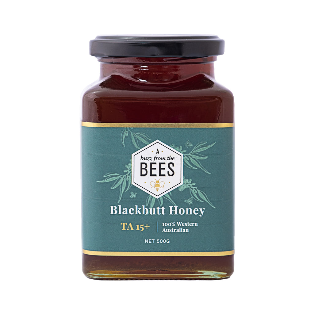 A Buzz From The Bees Blackbutt Honey TA 15+ in 500 grams
