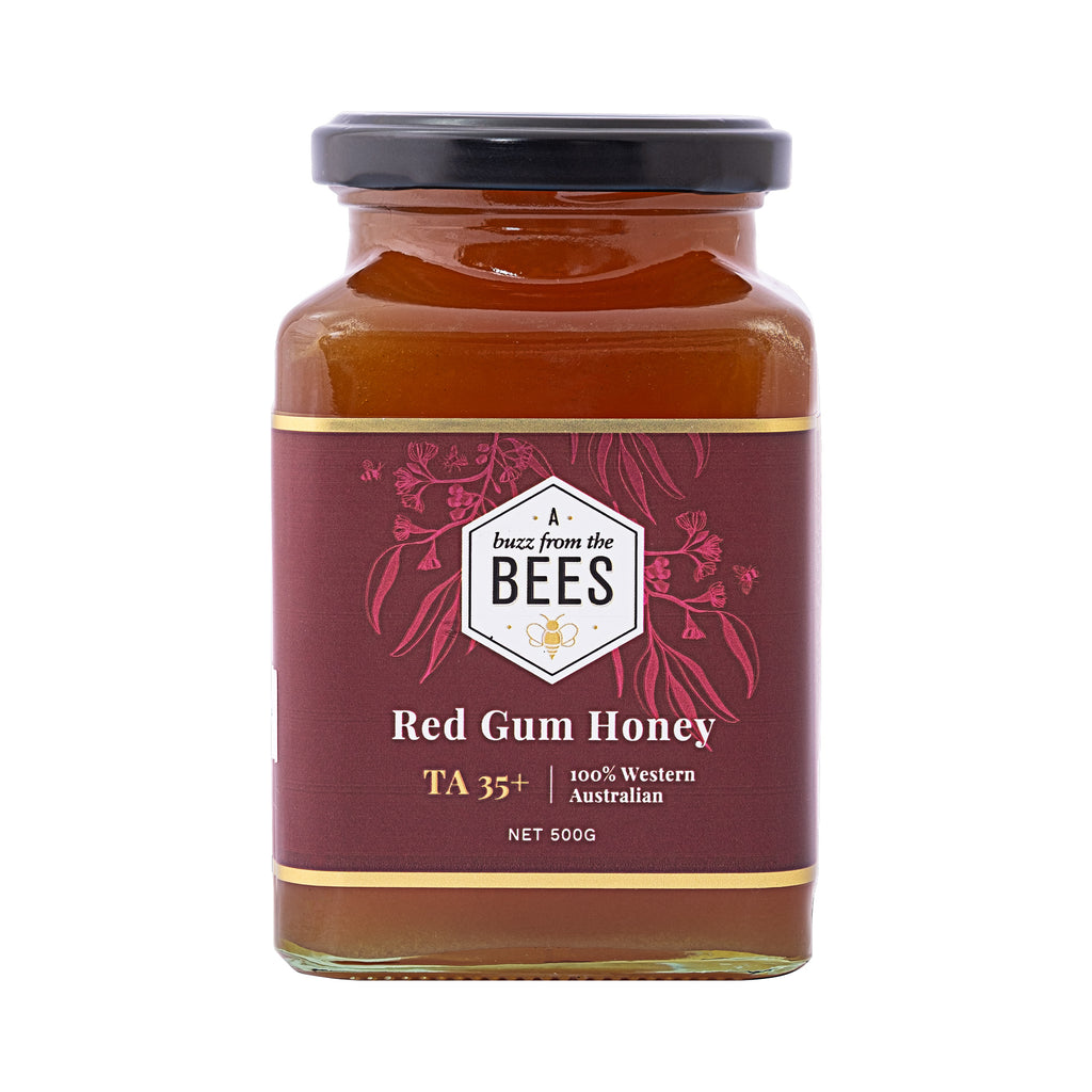 A Buzz from the Bees Red Gum Honey TA 35+ in 500 grams