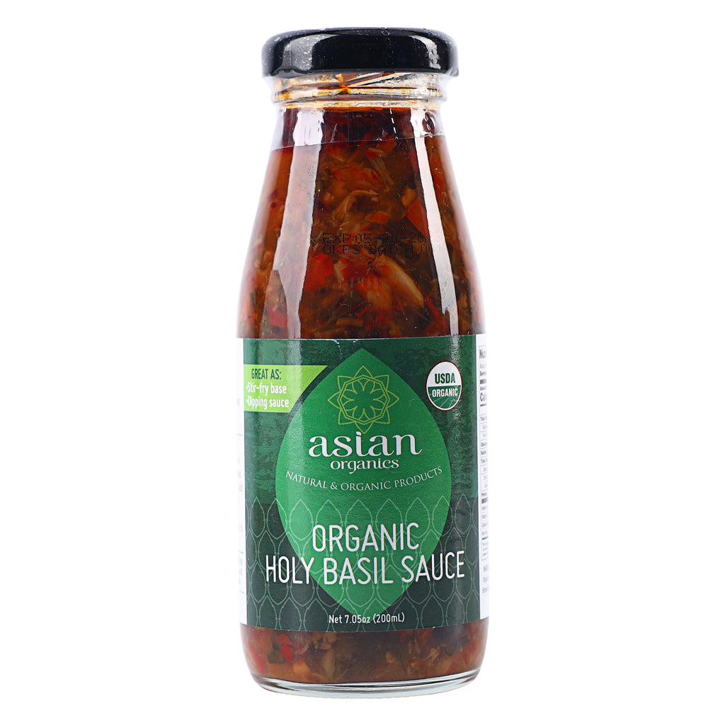 A bottle of Asian Organics Holy Basil in 200ml from the healthy food grocery