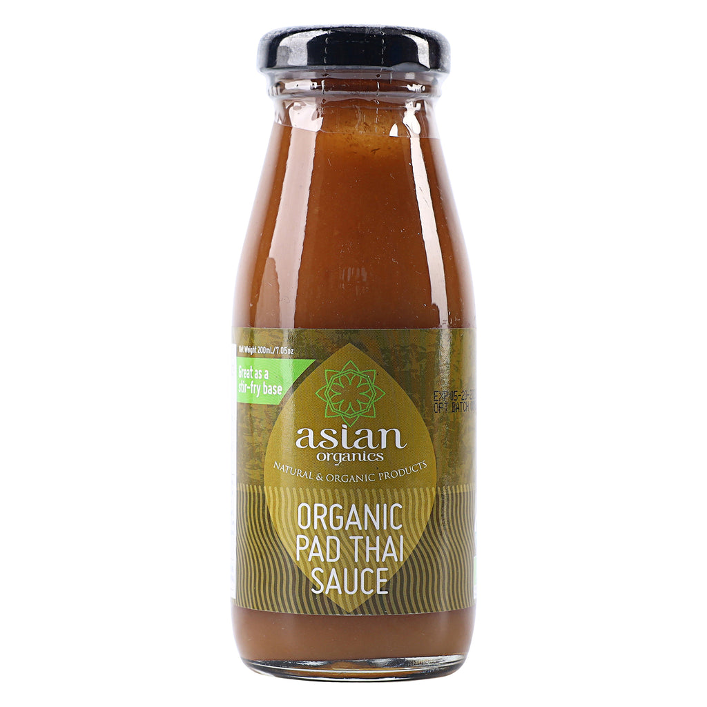 A bottle of Asian Organics Pad Thai Sauce in 200ml from the healthy food grocery