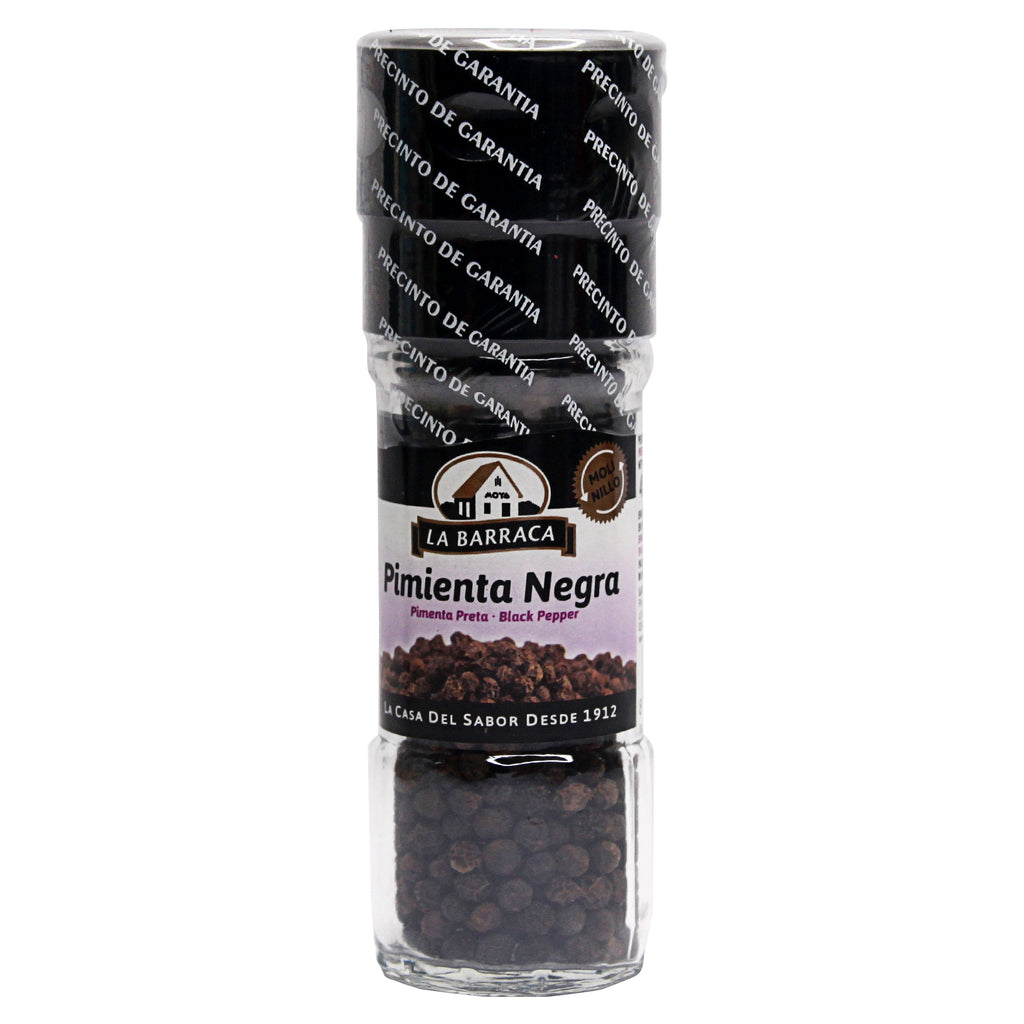 A bottle of La Barraca Black Pepper Whole from the healthy food grocery