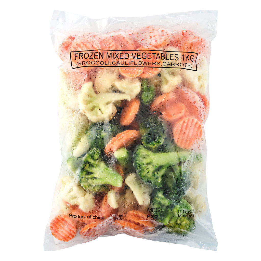 A pack of One World Deli Mixed Veggies 1kg