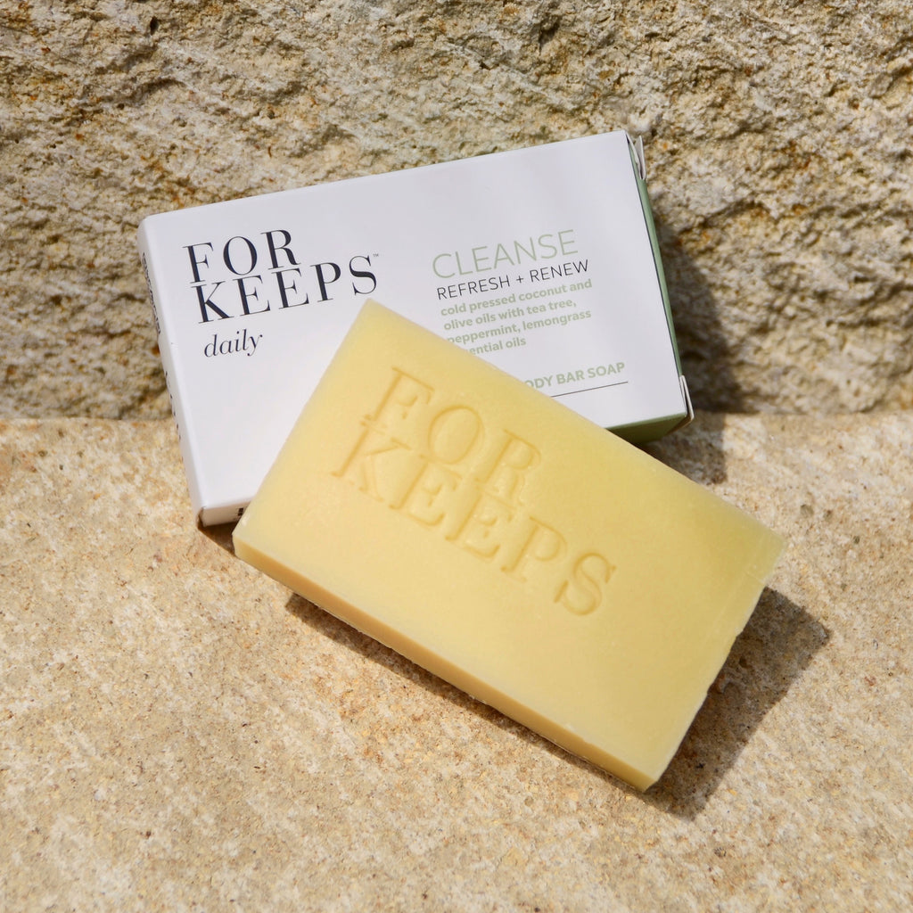 For Keeps  Cleanse hand and body bar soap 