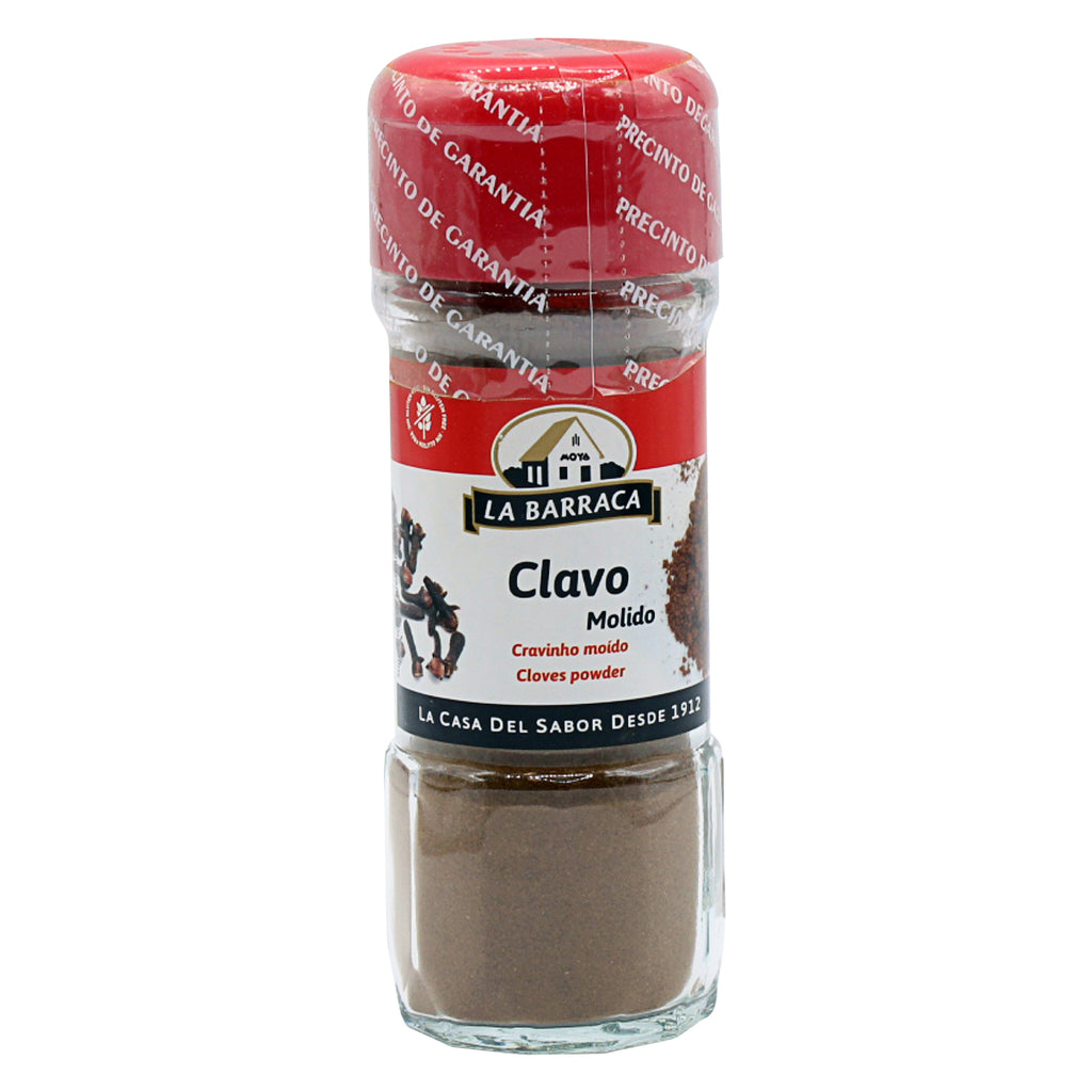 A bottle of La Barraca Cloves Ground in 37g from the healthy food grocery