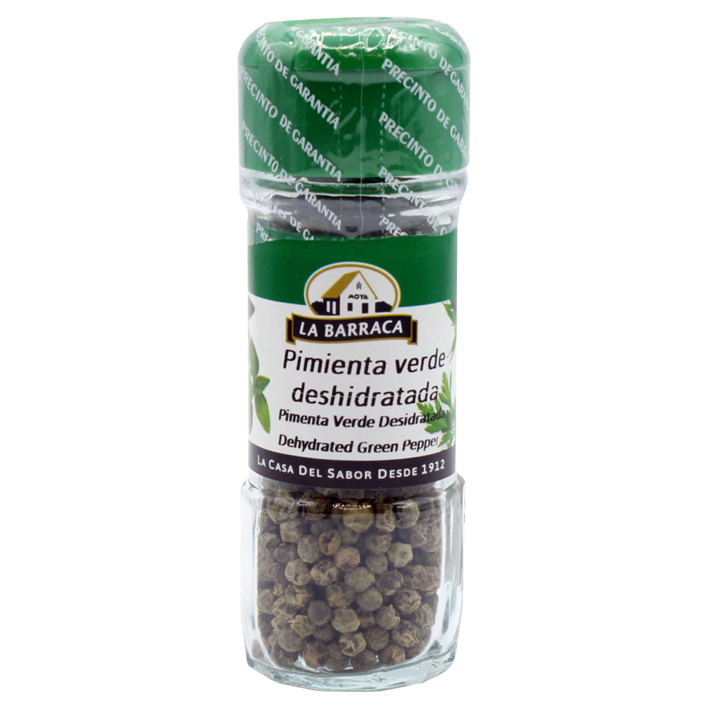 A bottle of La Barraca Green Pepper Dehydrated in 20g from the healthy food grocery