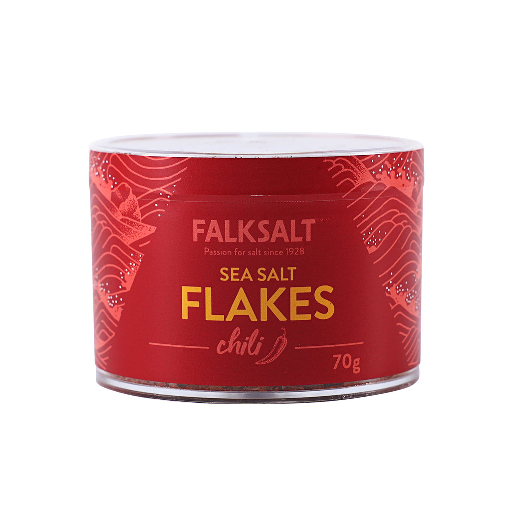 A can of Falksalt Chili Salt in 70 grams