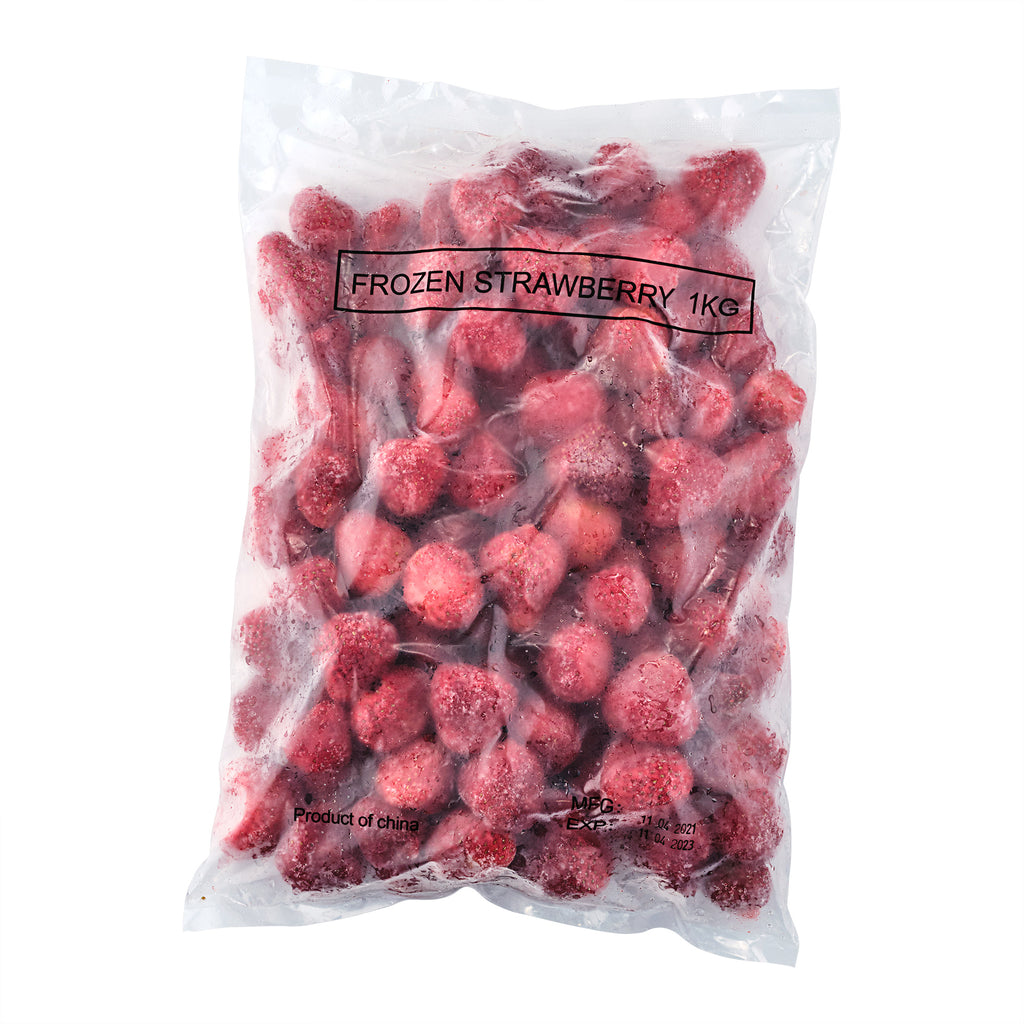 A pack of One World Deli Frozen Strawberries 1kg