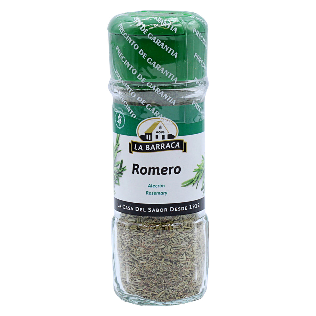 A bottle of La Barraca Rosemary Leaves Whole in 24g from the healthy food grocery